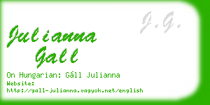 julianna gall business card
